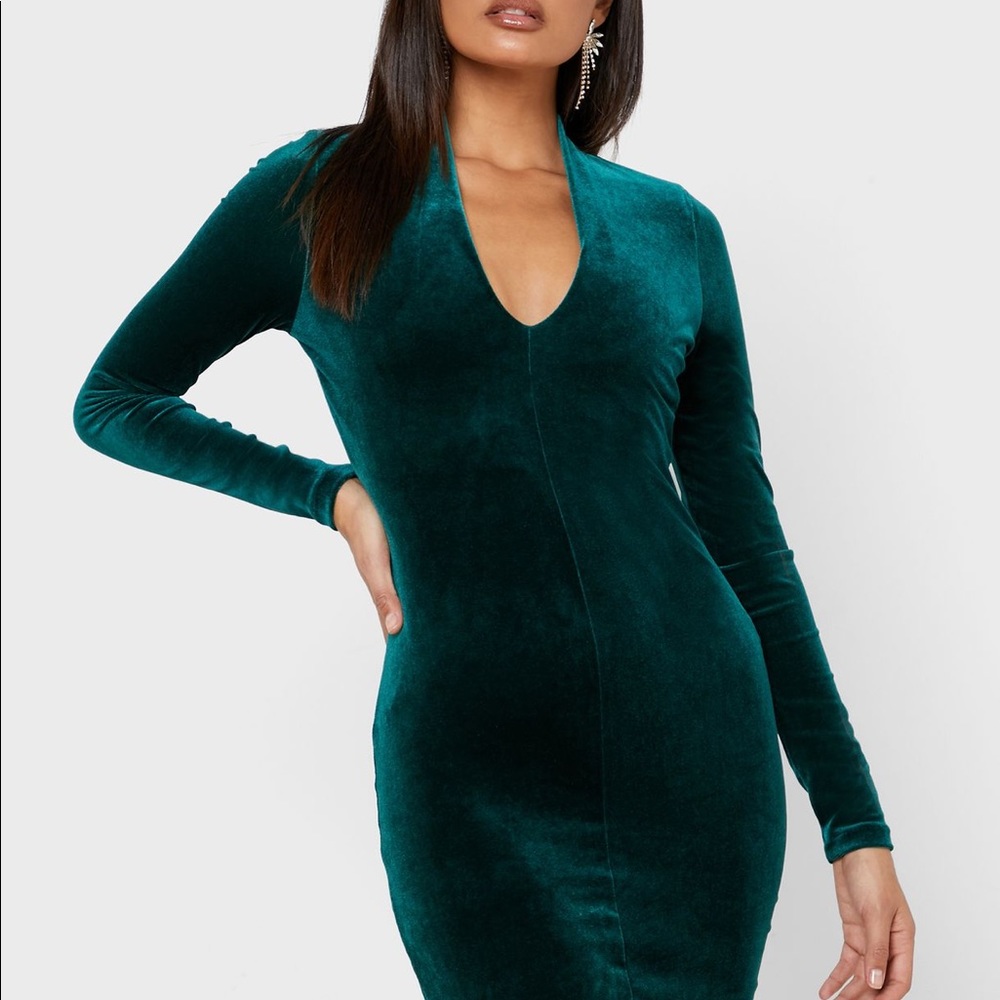 Mango velvet cocktail dress
